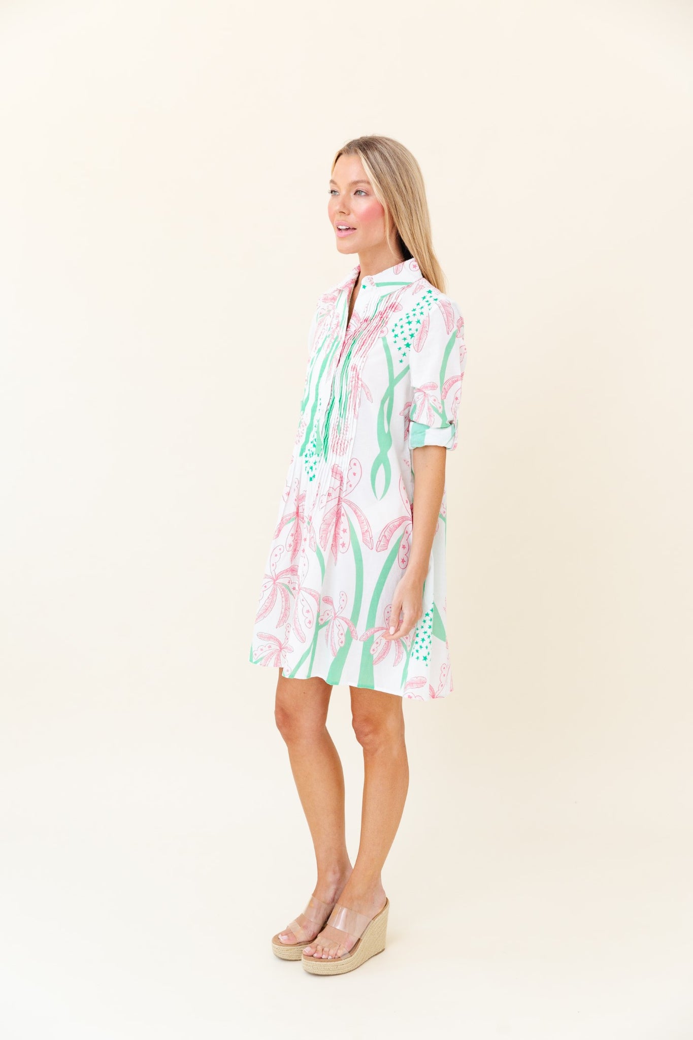Mallory Dress in Worth Avenue Palm