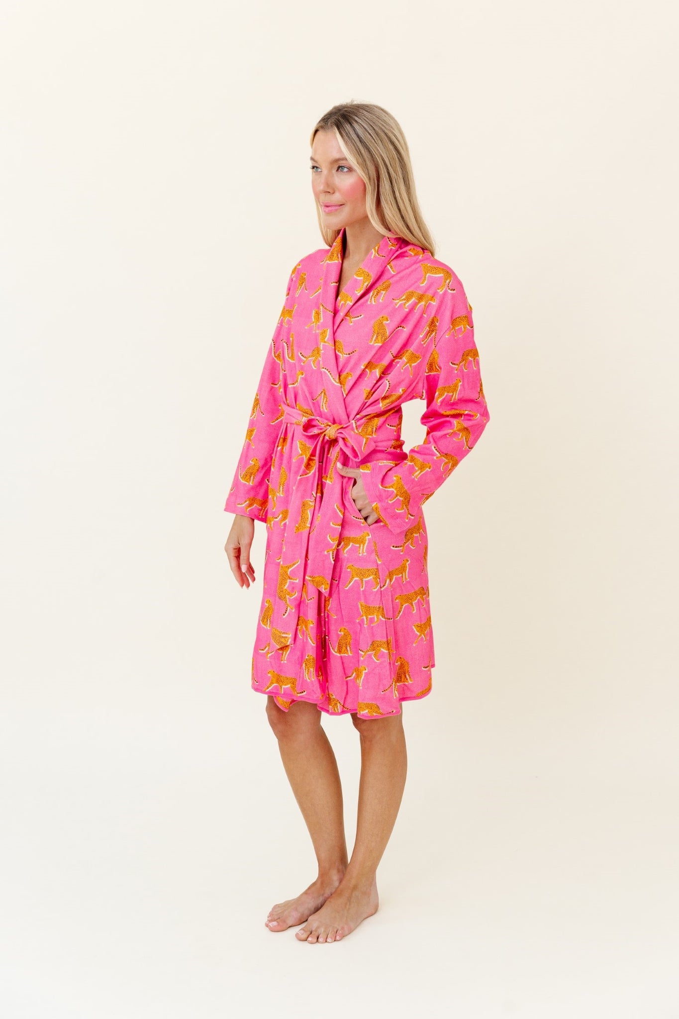 Robe in Pink Cheetah