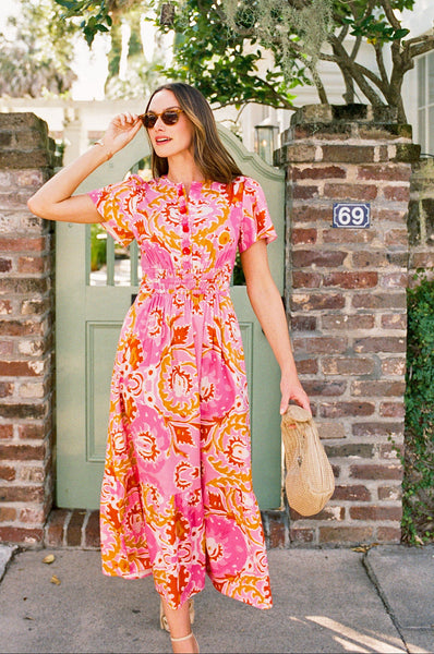 Sheridan French I Spring 2026 I Eloise Dress in Positano Petal
