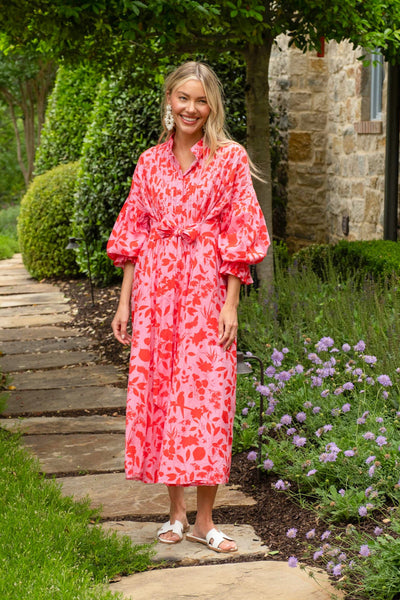 Sheridan French I PreSpring 2025 I The Every Body Dress in Raspberry Wildflower Sheridan French I PreSpring 2025 I The Every Body Dress in Raspberry Wildflower