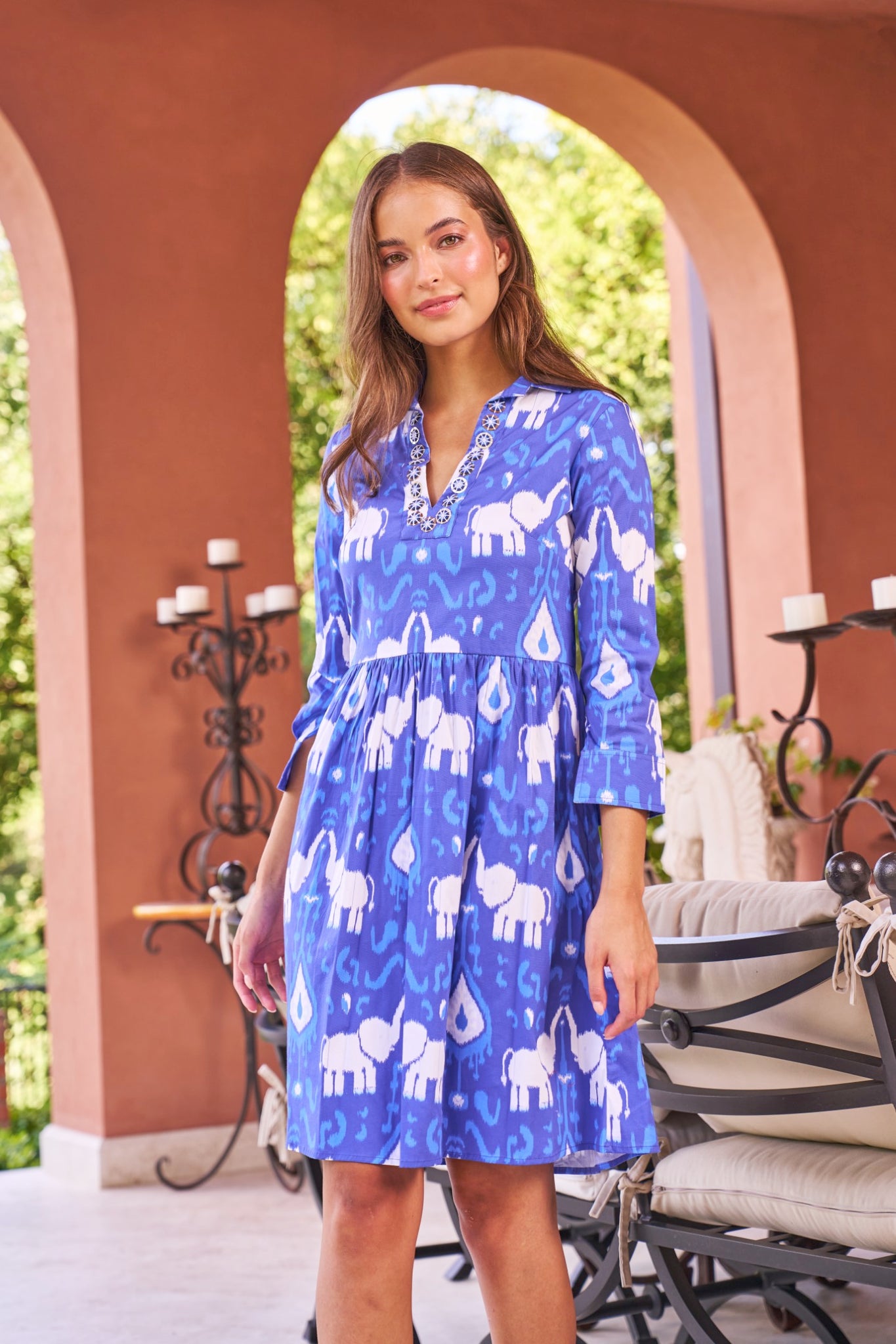 Lucy Dress in Indigo Trunk Show