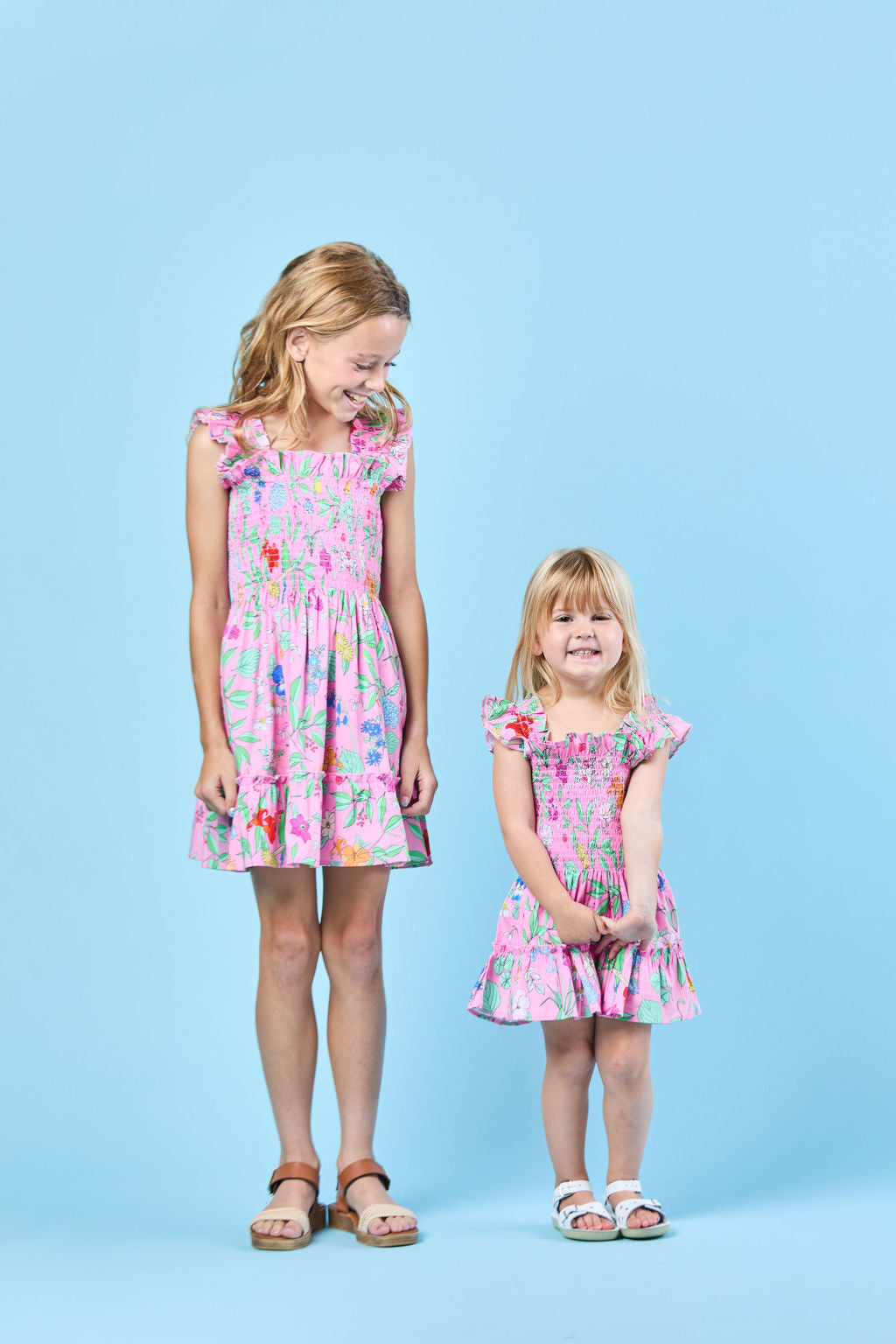 Betsy Dress in Pink Wildflower