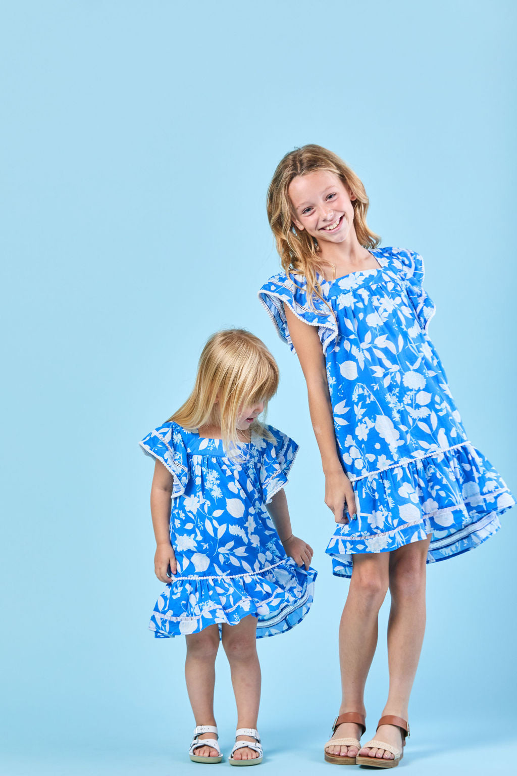 Poppy Dress in Azul Wildflower