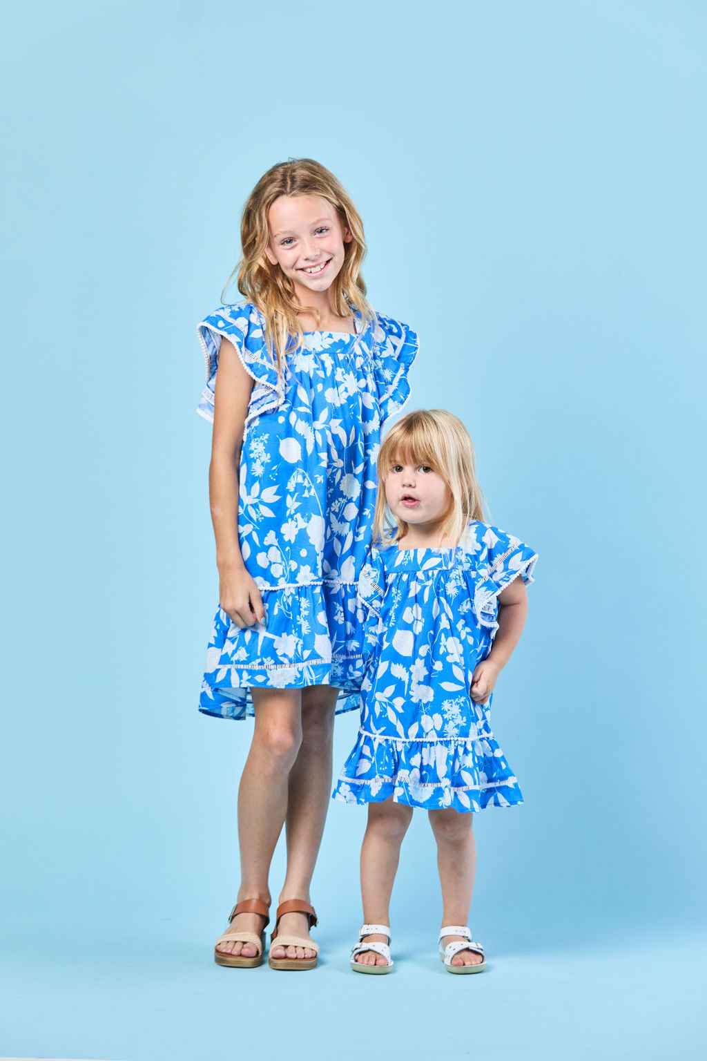 Poppy Dress in Azul Wildflower