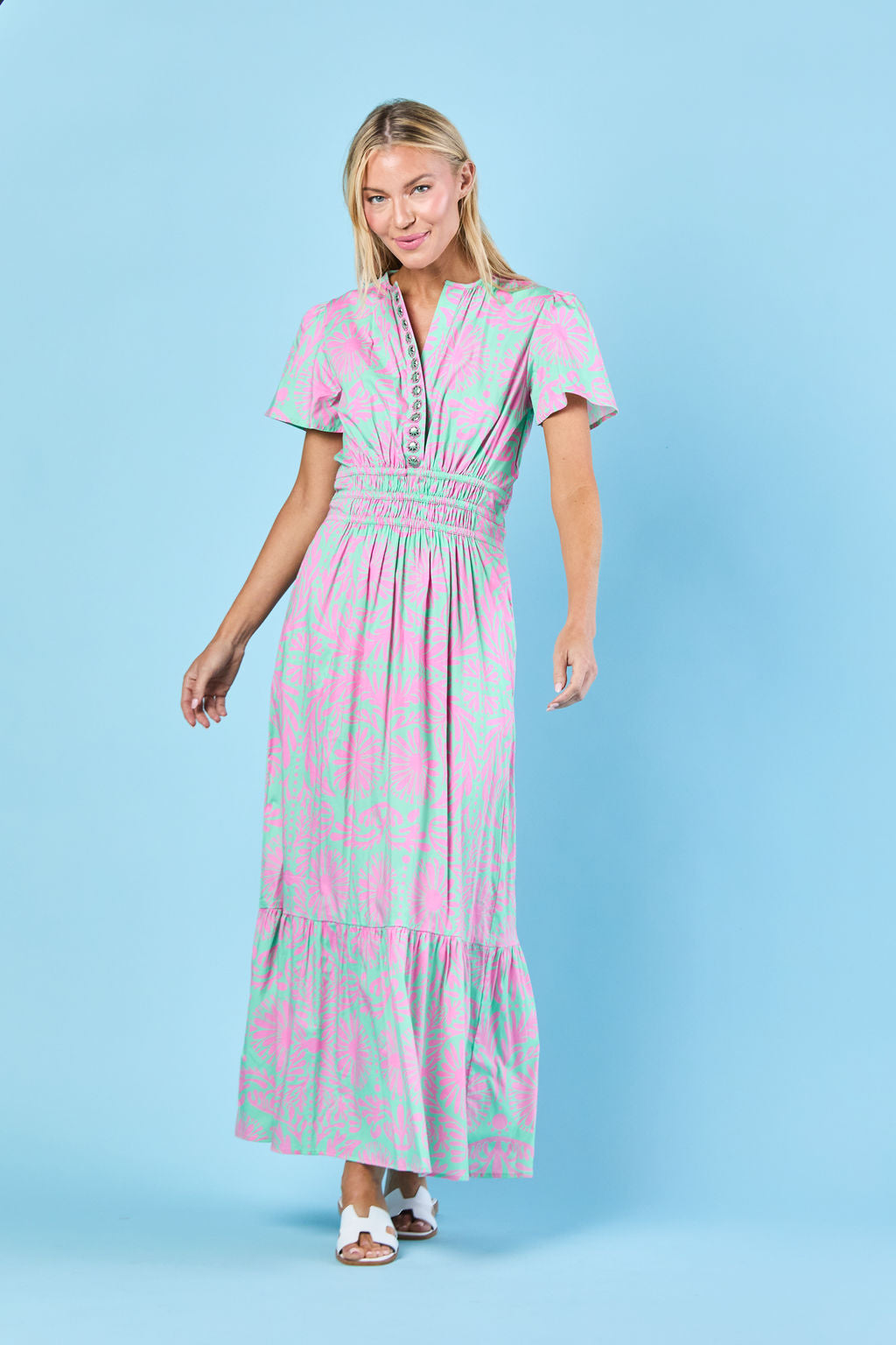 Eloise Dress in Julep Jardin