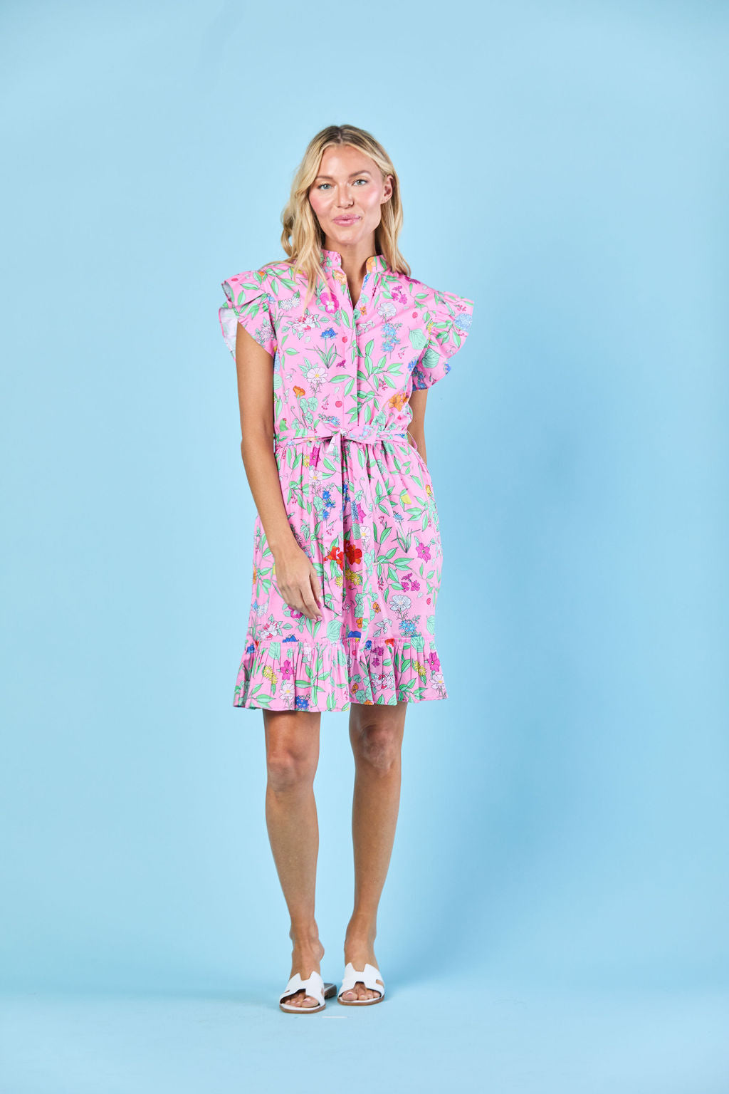 Miller Dress in Pink Wildflower