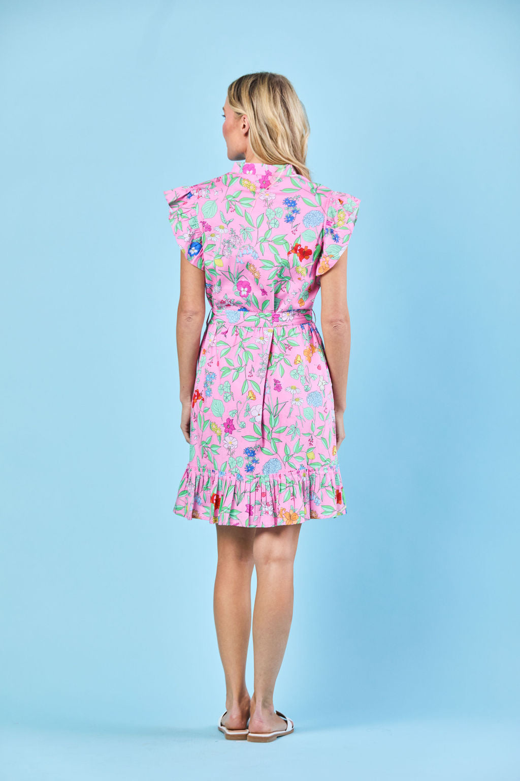 Miller Dress in Pink Wildflower