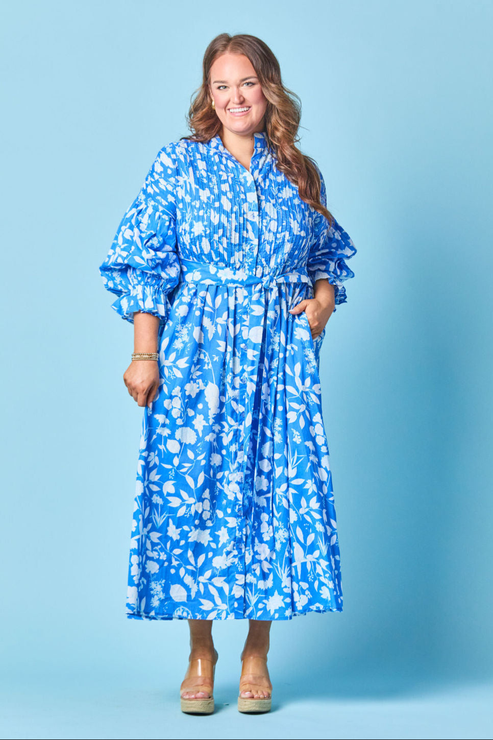 Sheridan French I Spring 2025 I The Every Body Dress in Azul Wildflower Sheridan French I Spring 2025 I The Every Body Dress in Azul Wildflower