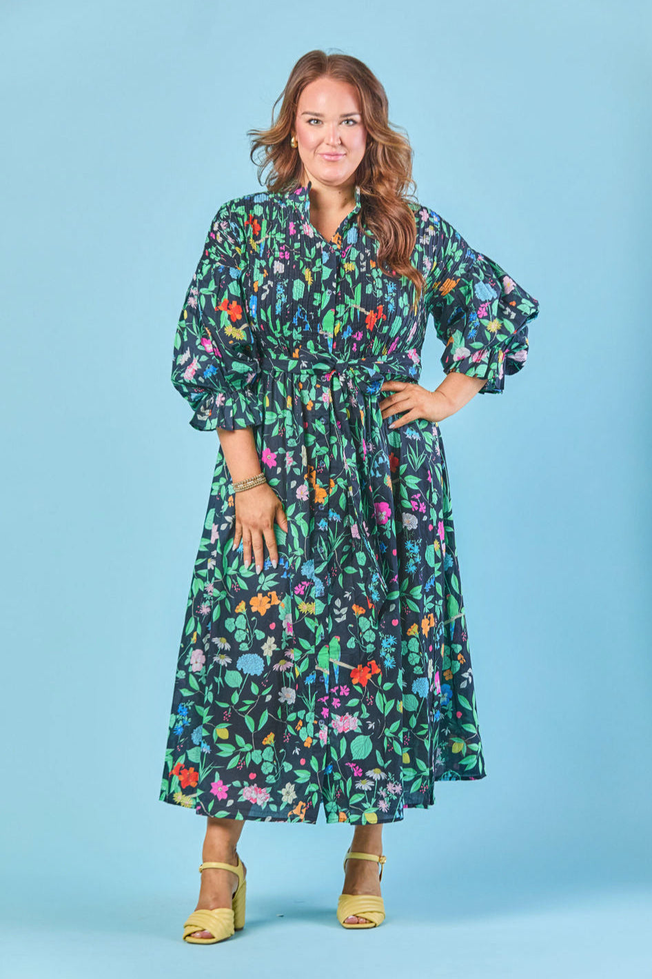 The Every Body Dress in Onyx Wildflower The Every Body Dress in Onyx Wildflower