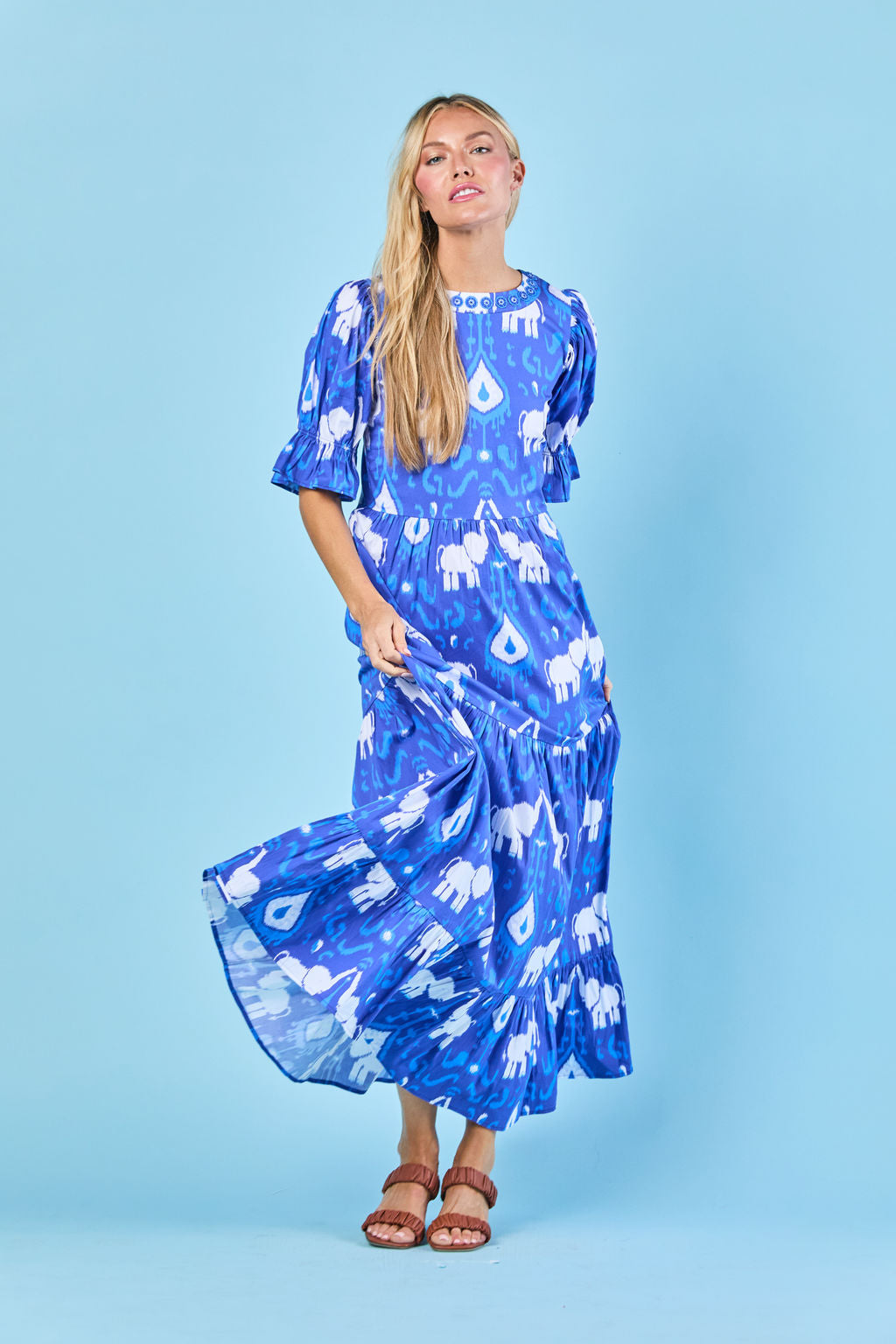 Michola Dress in Indigo Trunk Show