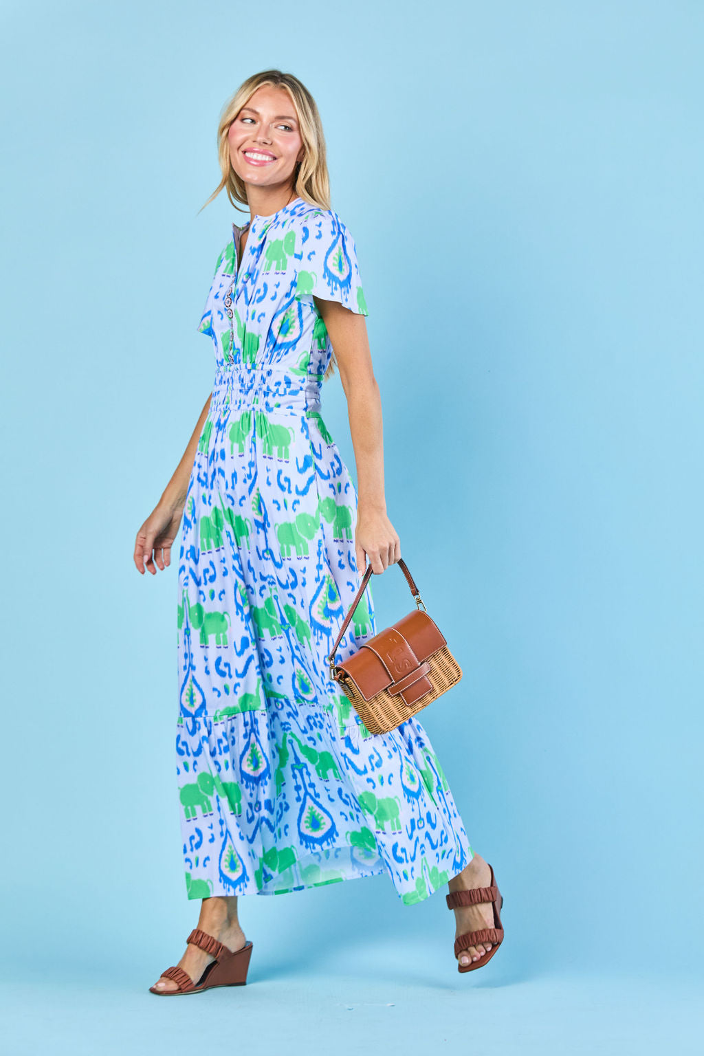 Eloise Dress in Denim Trunk Show