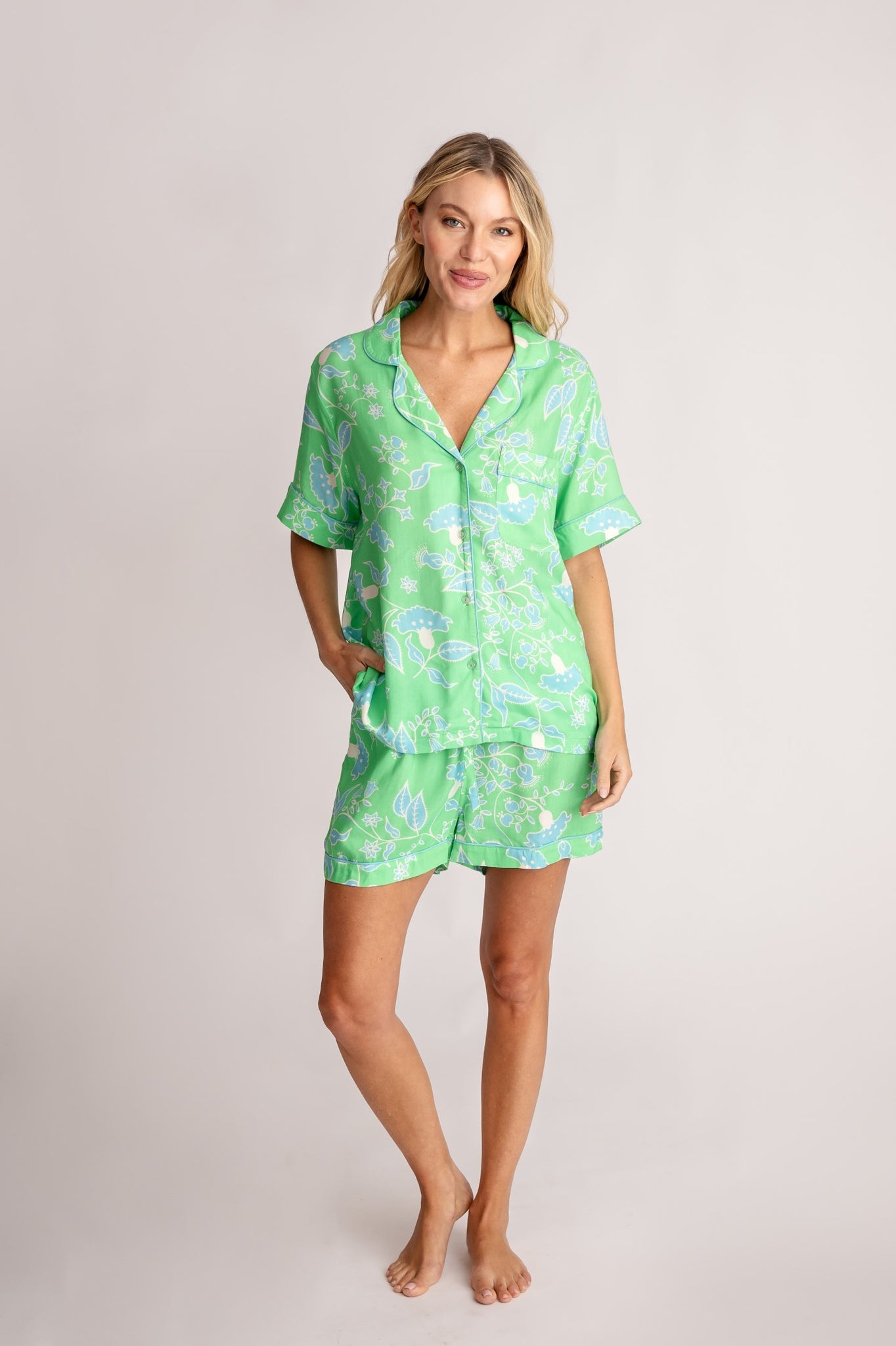 Short Pajama Set in Julep Blooms