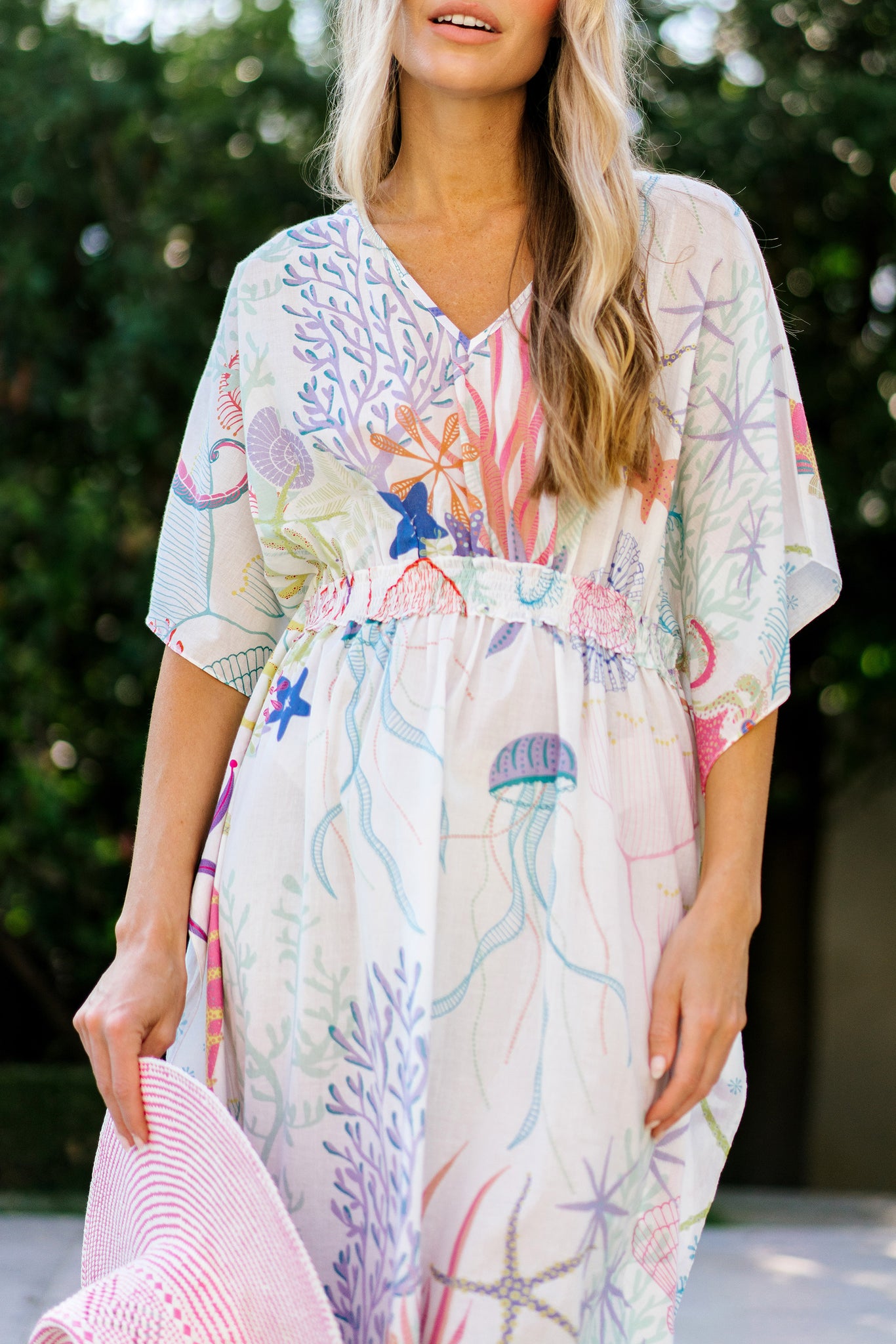 Christy Caftan in Under the Sea White
