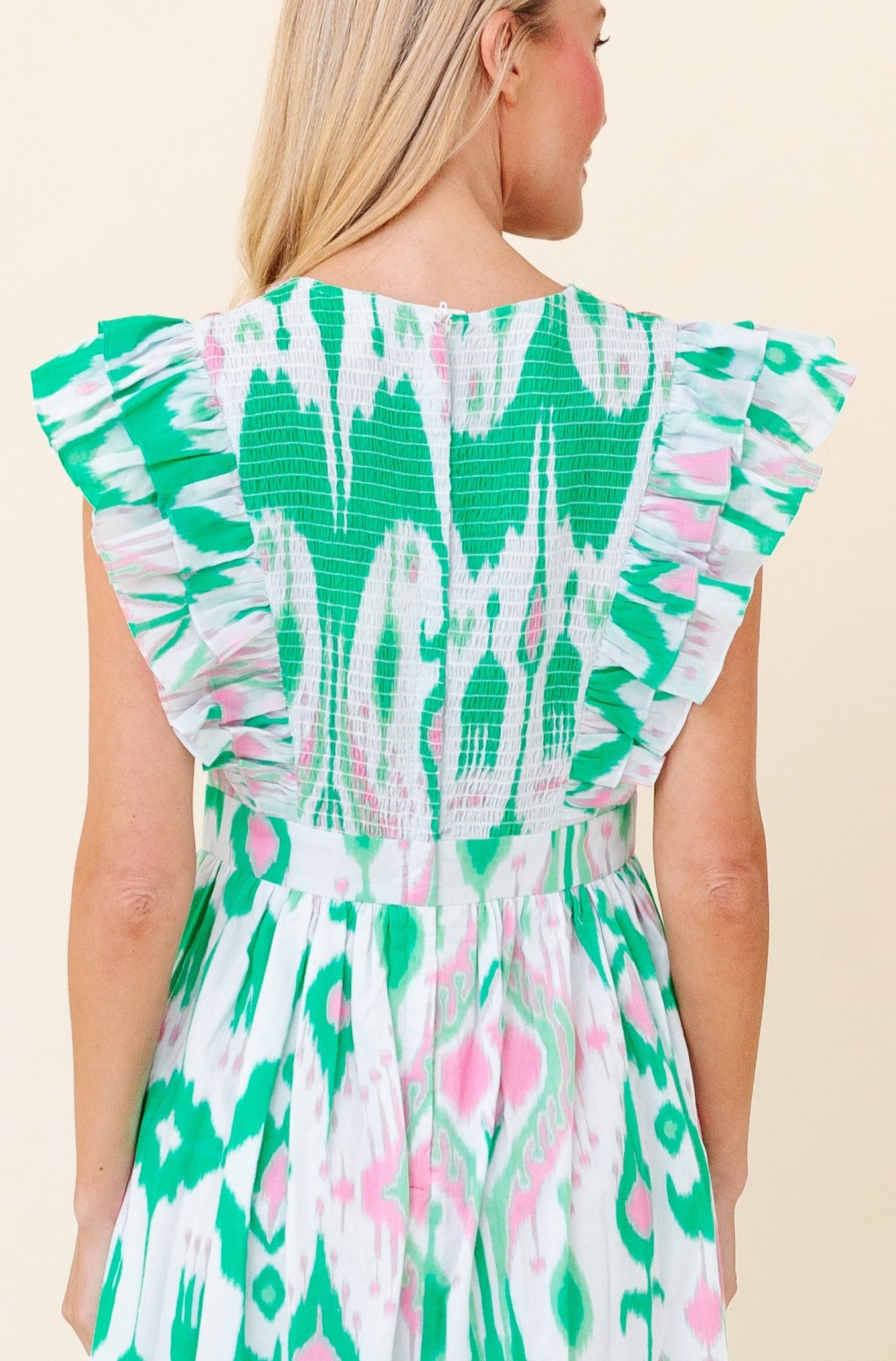 Stacey Dress in Worth Avenue Ikat