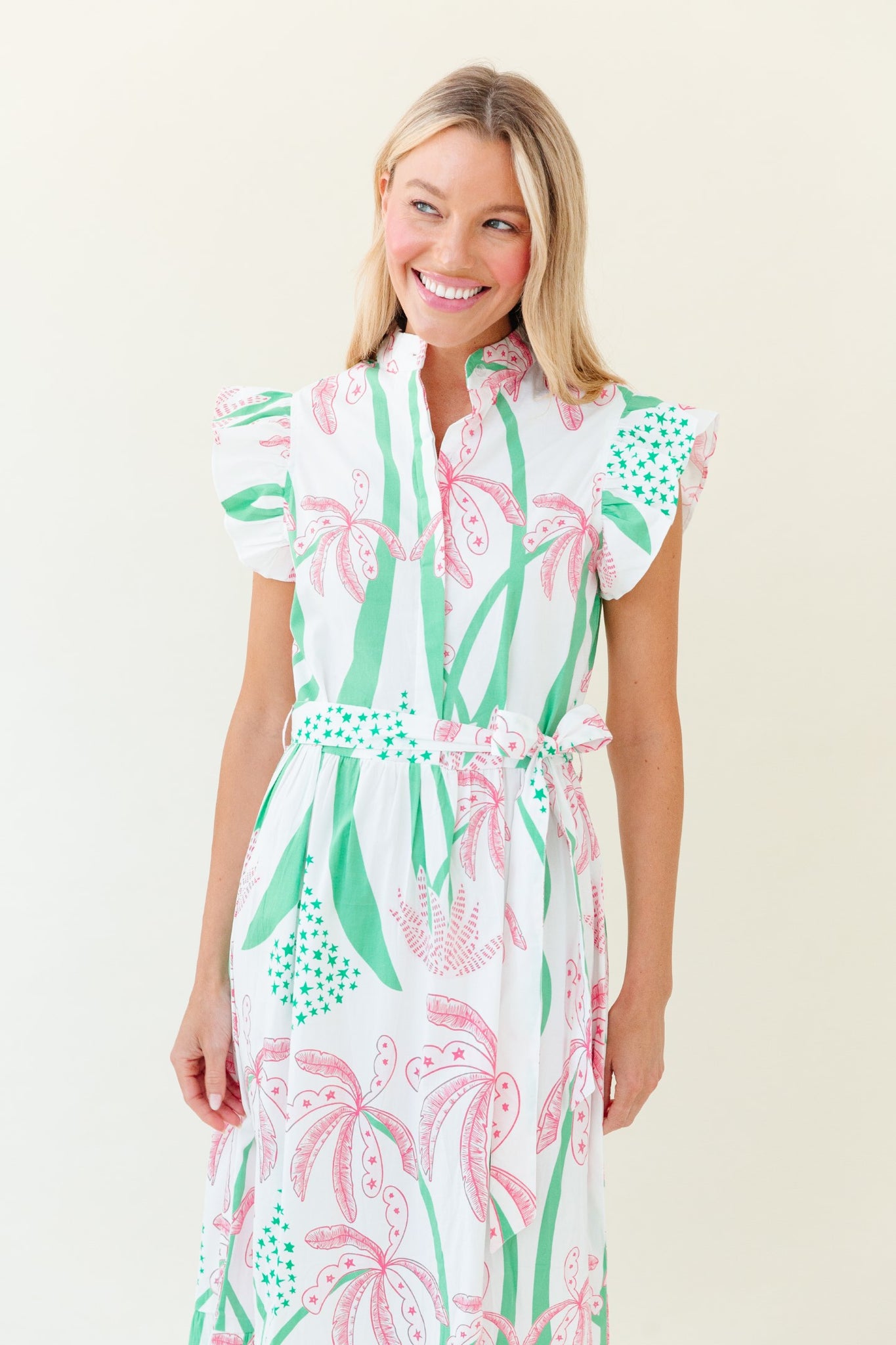Taylor Dress in Worth Avenue Palm
