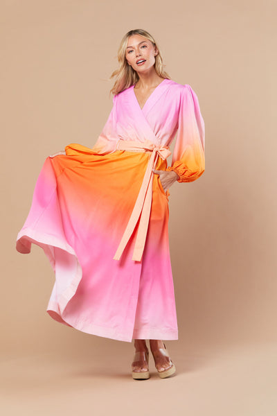 Sheridan French I Resort 2025 I Annabel Dress in Peony Ombre