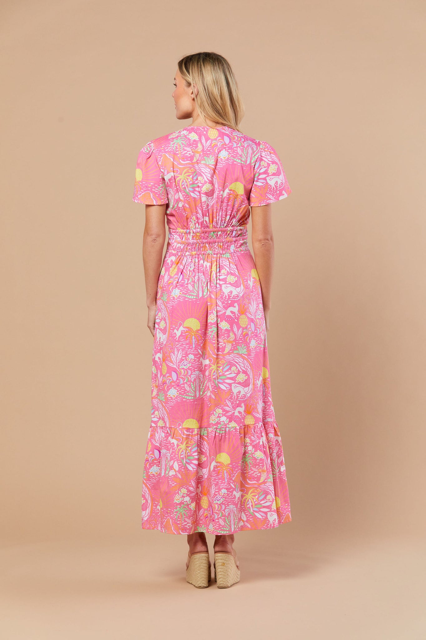 Eloise Dress in Whimsical Island Sunrise