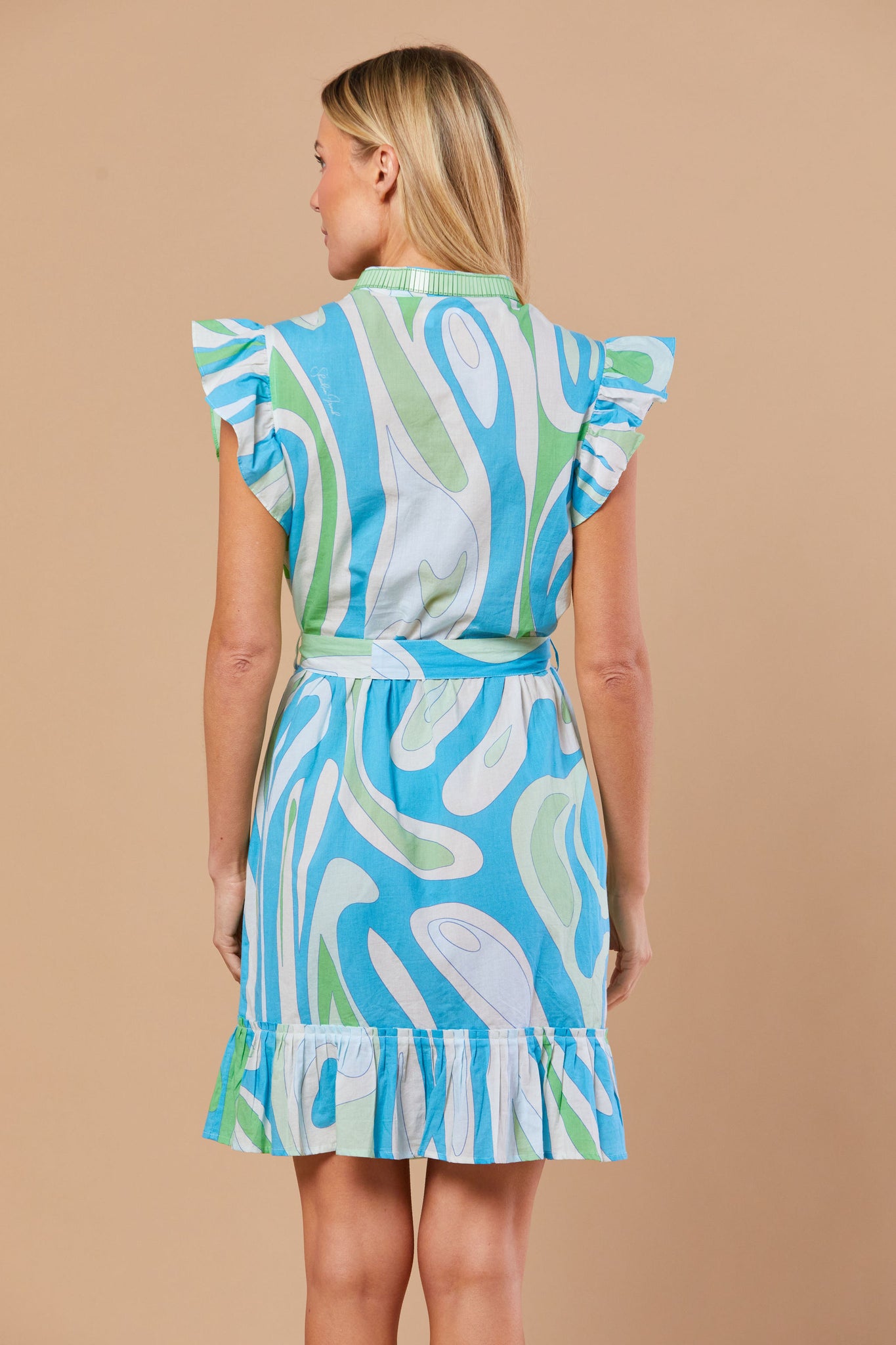 Miller Dress in Seaglass Wave