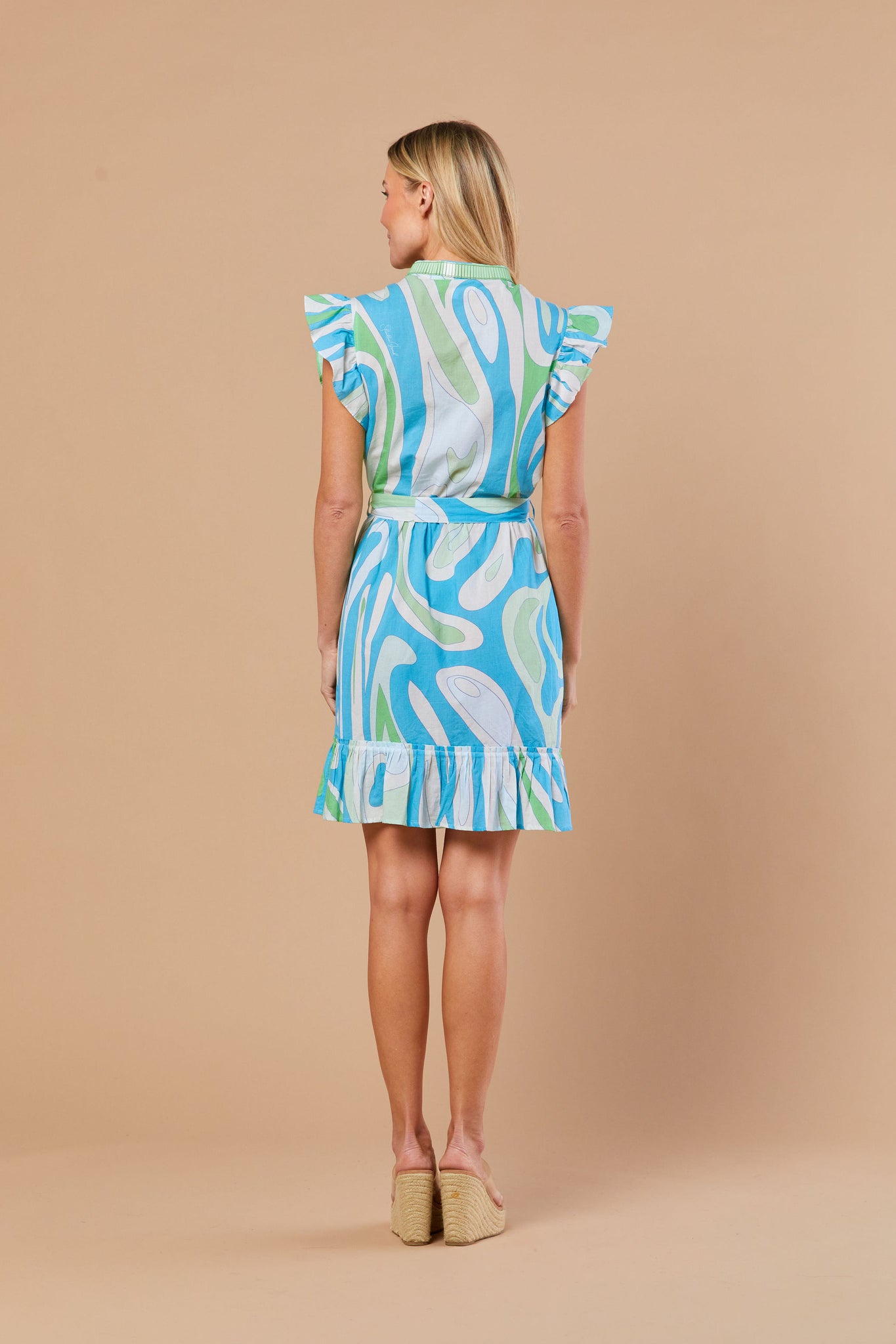 Miller Dress in Seaglass Wave