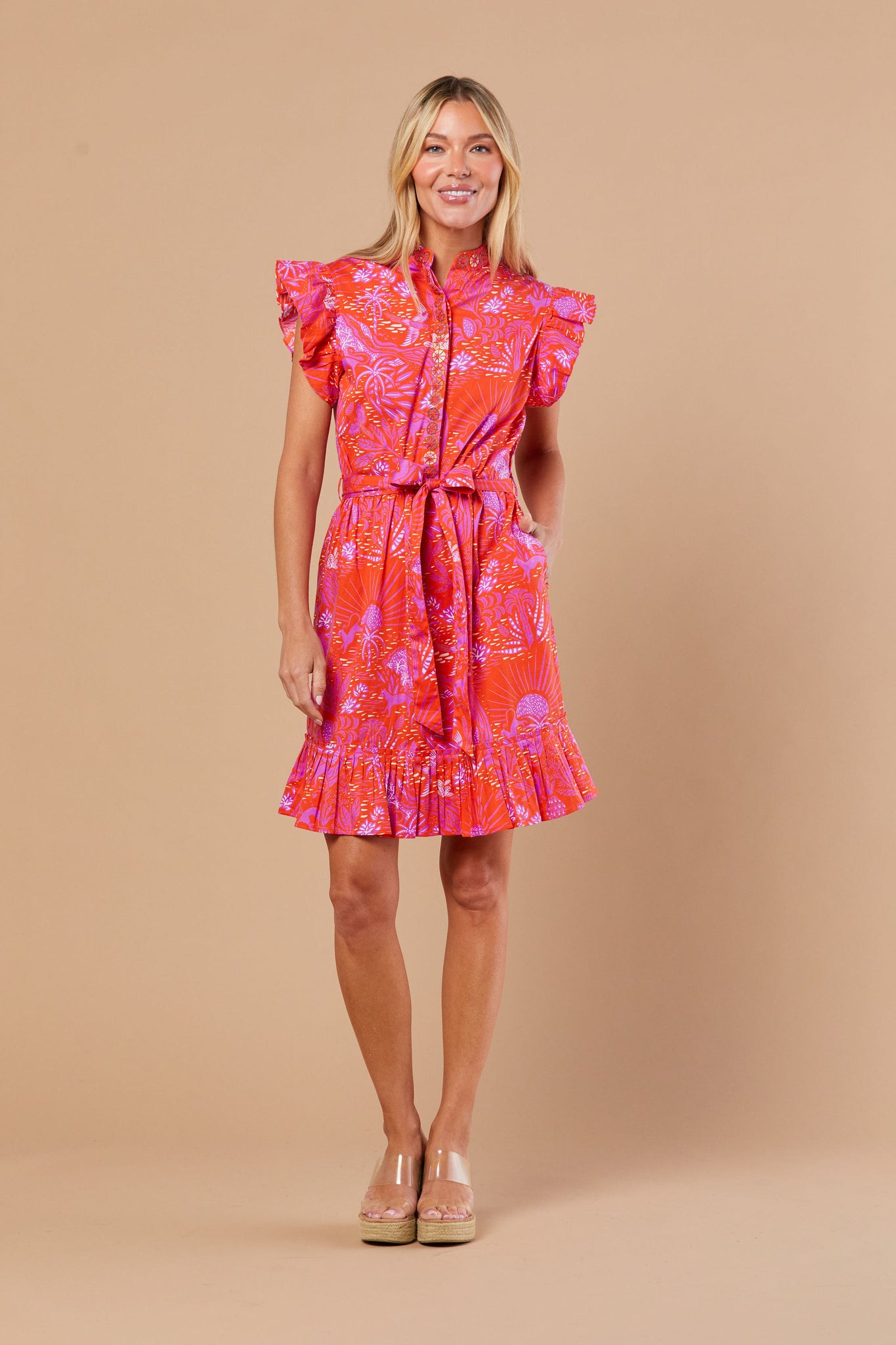 Miller Dress in Whimsical Island Sunset