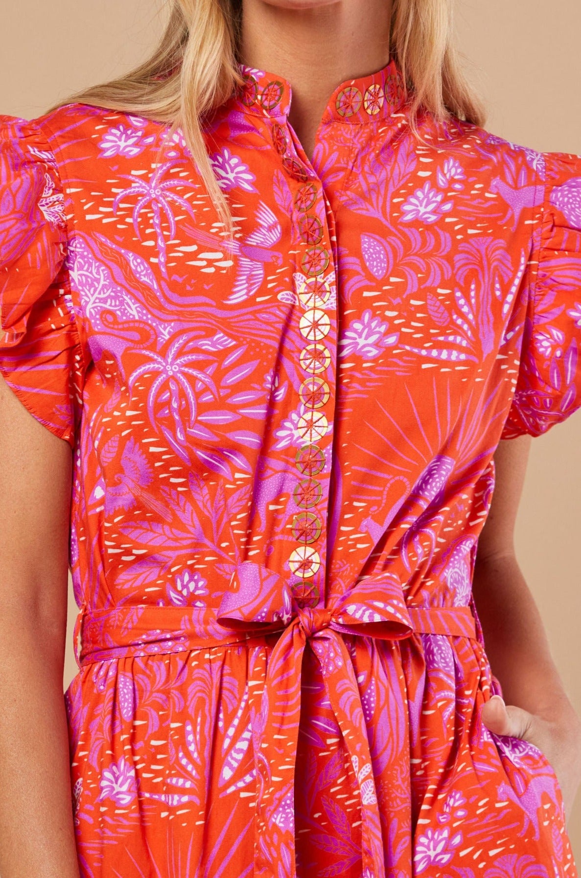 Miller Dress in Whimsical Island Sunset