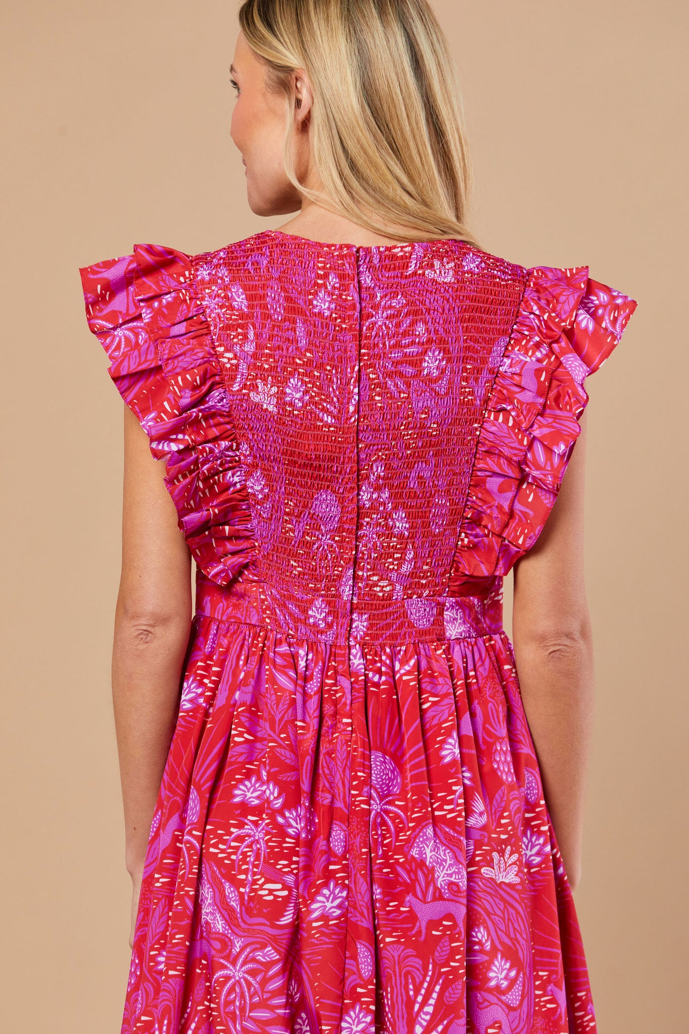 Stacey Dress in Whimsical Island Sunset