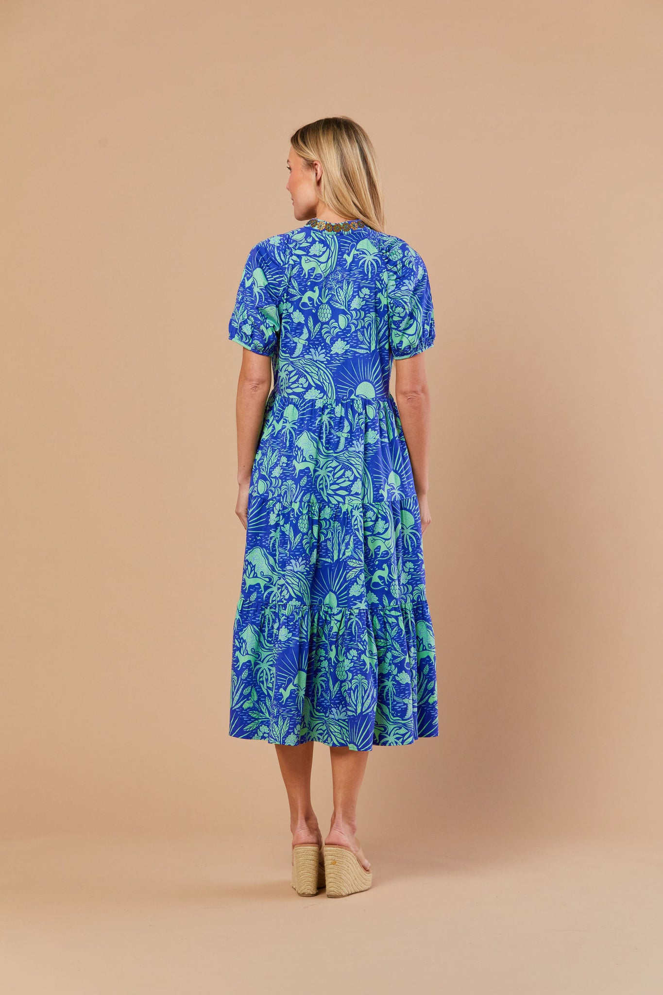 Kimbell Dress in Whimsical Island Eve