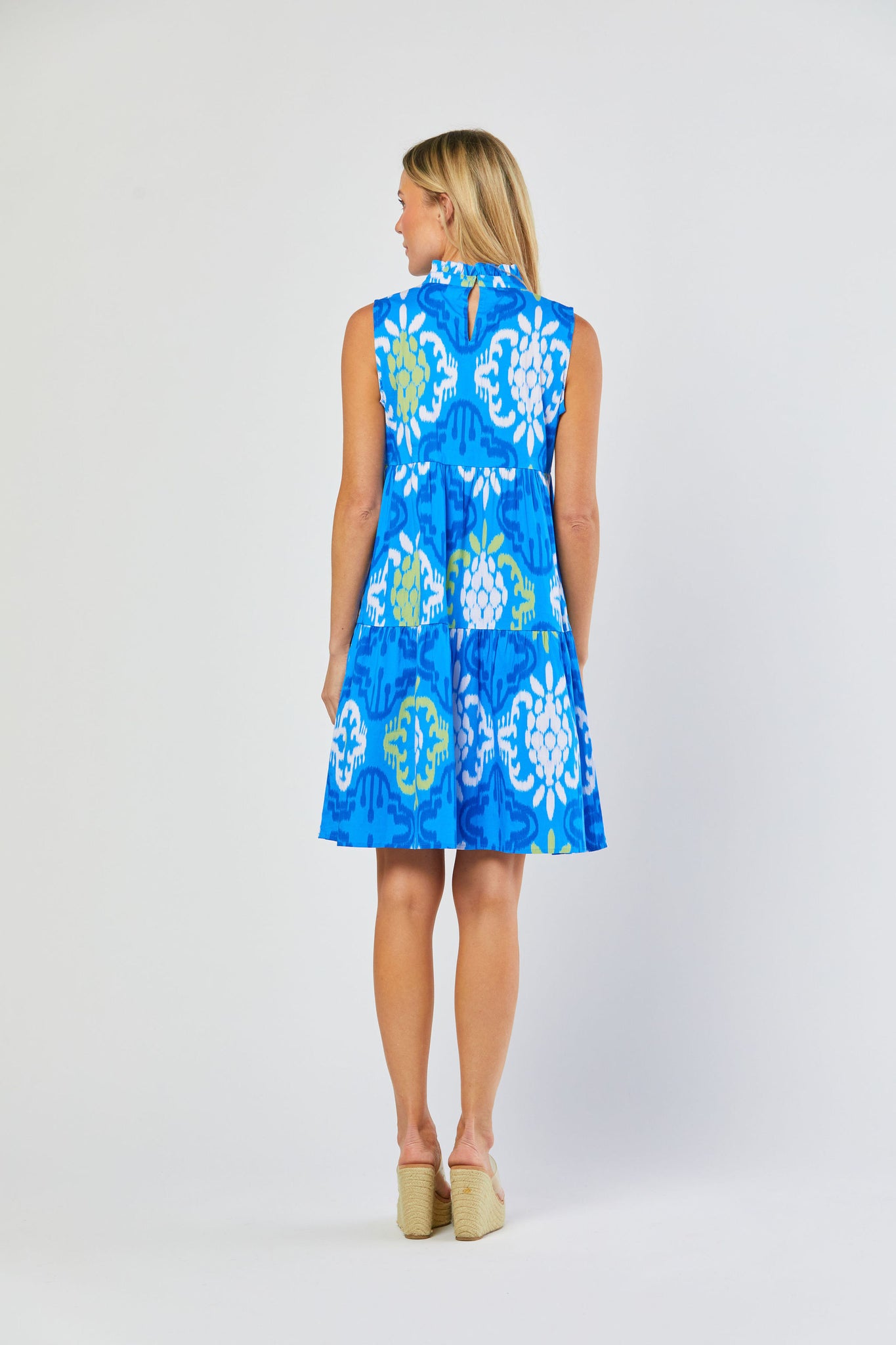 Logan Dress in Blue Lagoon Pineapple