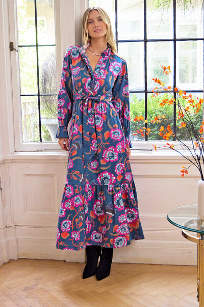 Sheridan French I Fall 2025 I Britt Dress in Twilight Flora