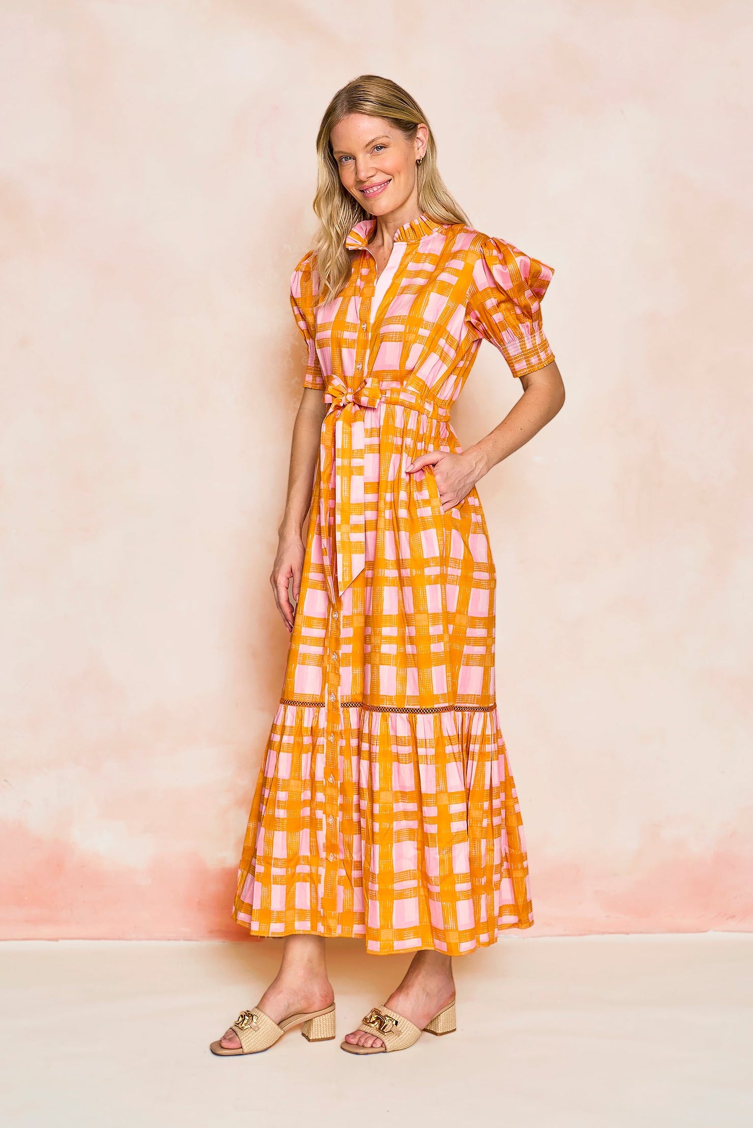 Sheridan French I Spring 2026 I Birdie Dress in Blossom Gingham S Sheridan French I Spring 2026 I Birdie Dress in Blossom Gingham S