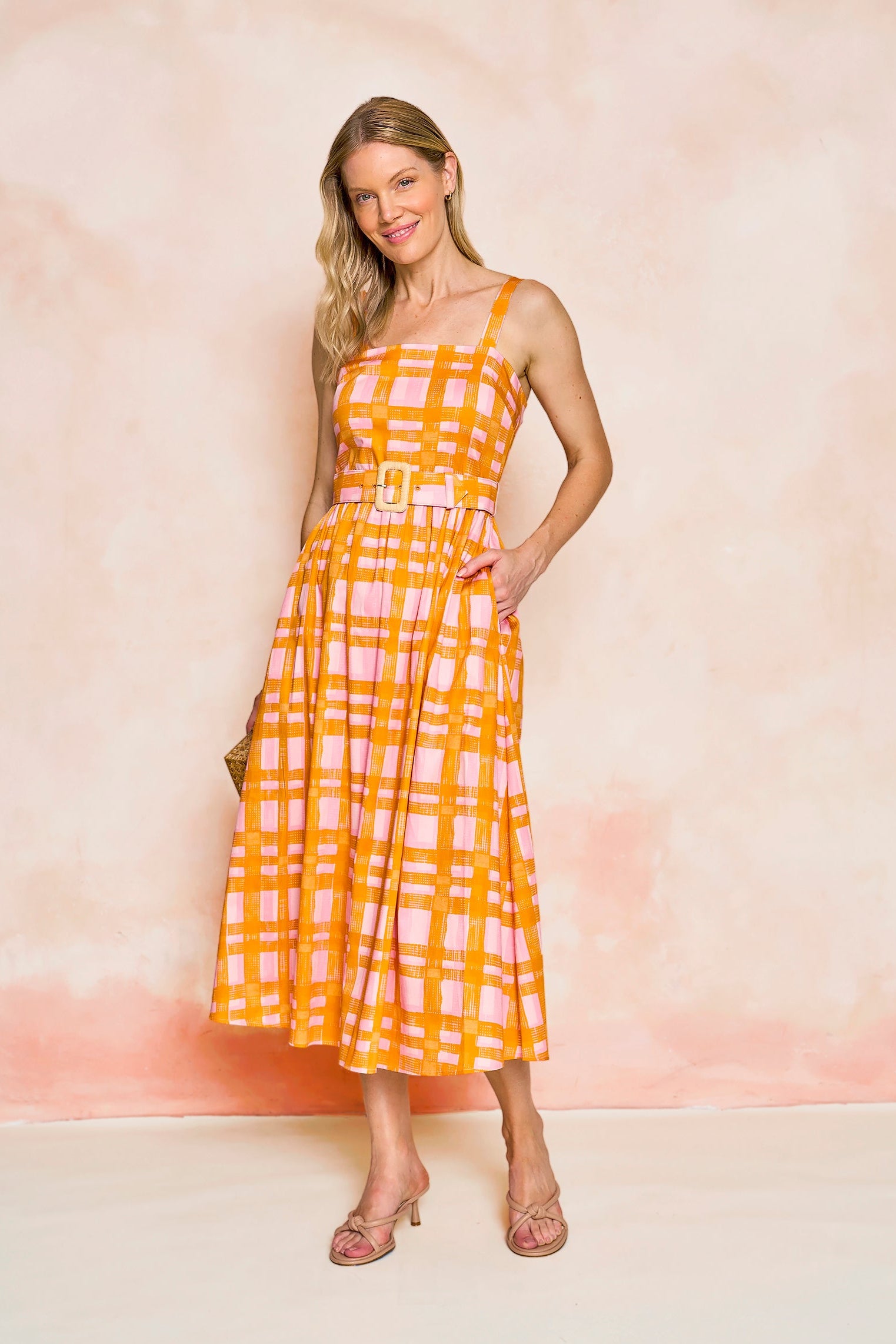 open lace back dress Harvest Wishes Rust Orange Gingham Midi Dress Shop the Mint open lace back dress Harvest Wishes Rust Orange Gingham Midi Dress Shop the Mint