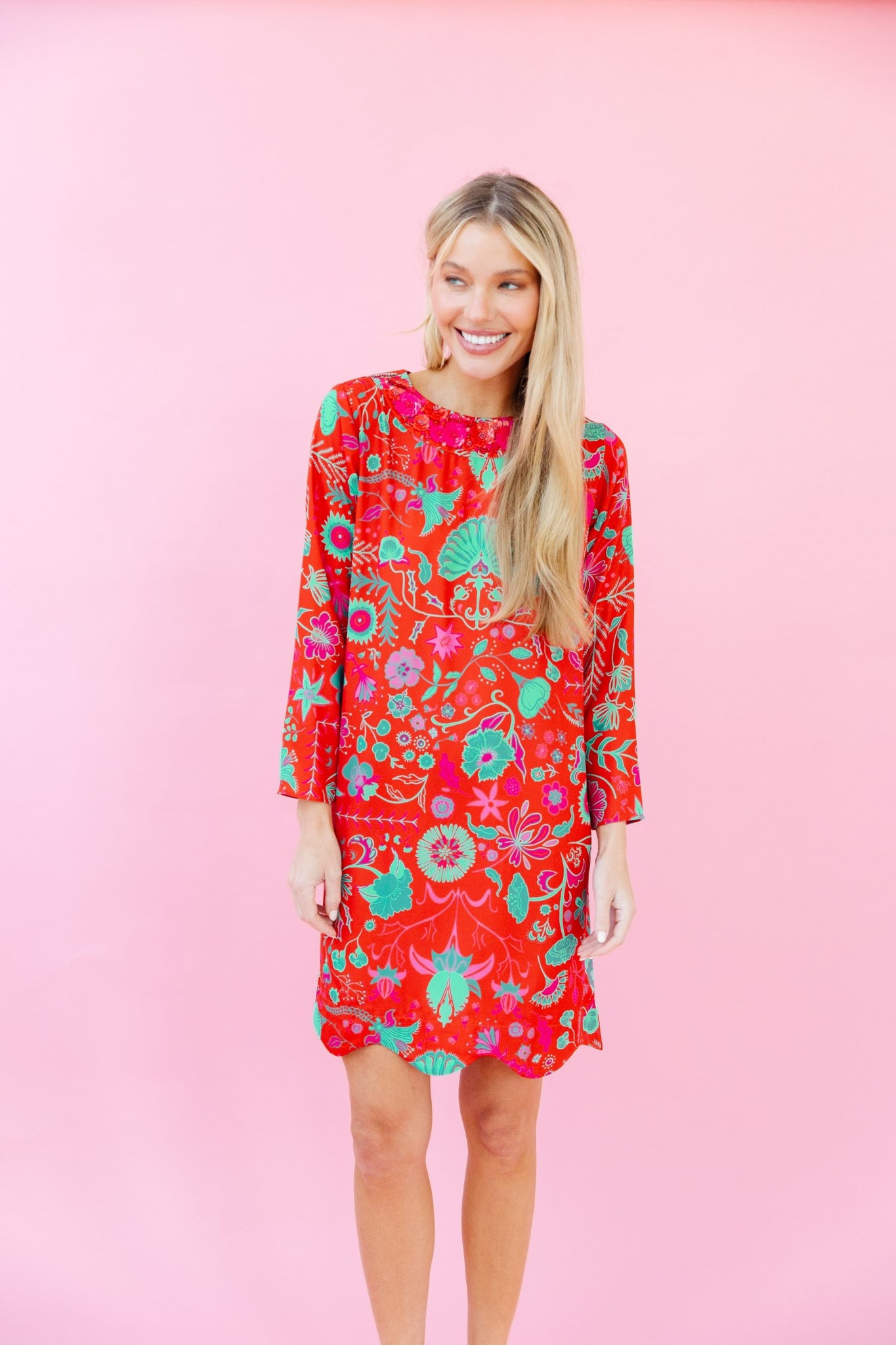 Blair Dress in Festive Floral