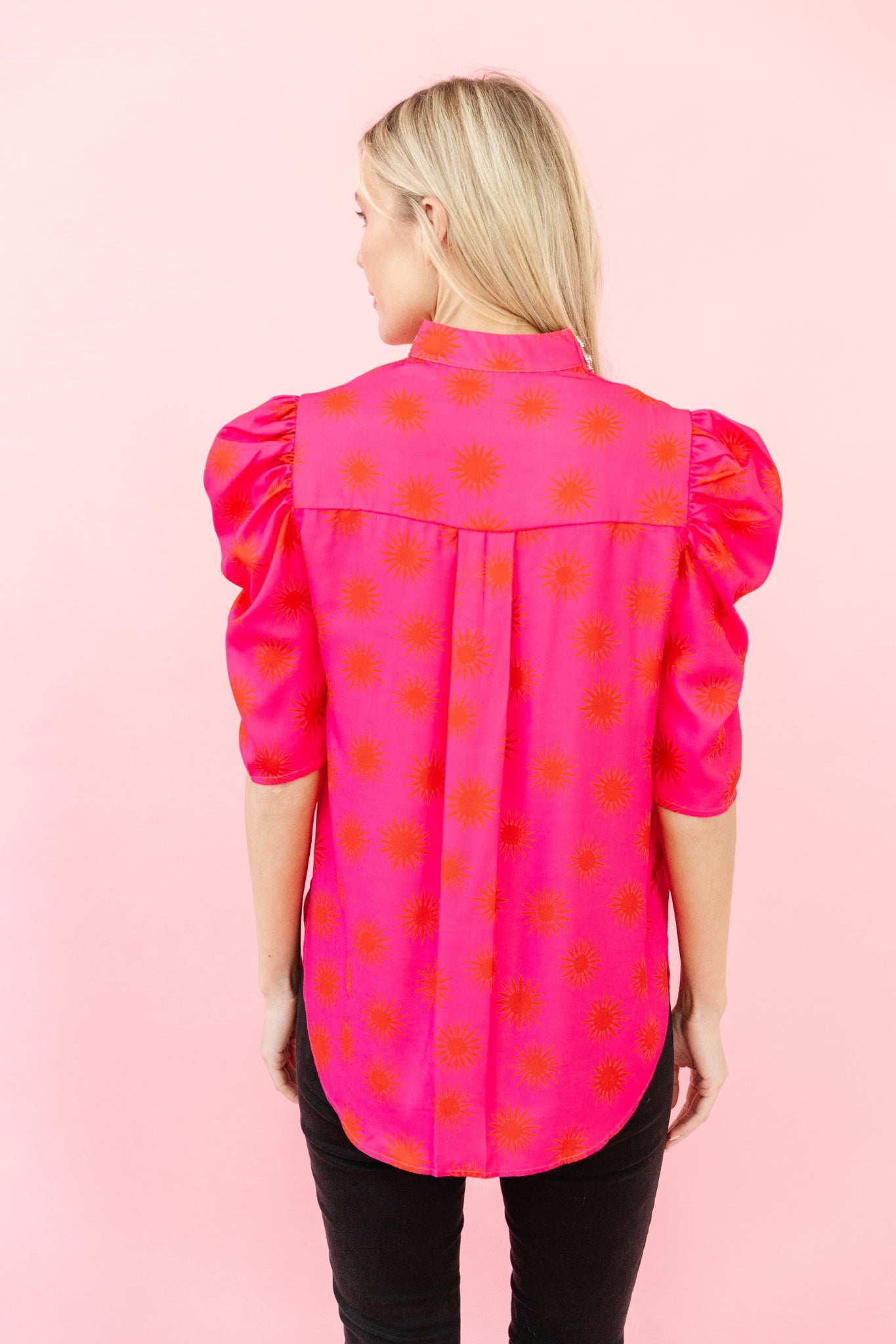 Natalie Blouse in Lipstick Twinkle