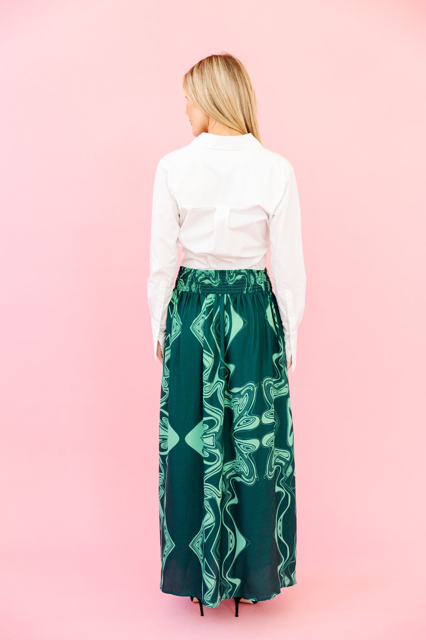 Lillian Skirt in Emerald Marble