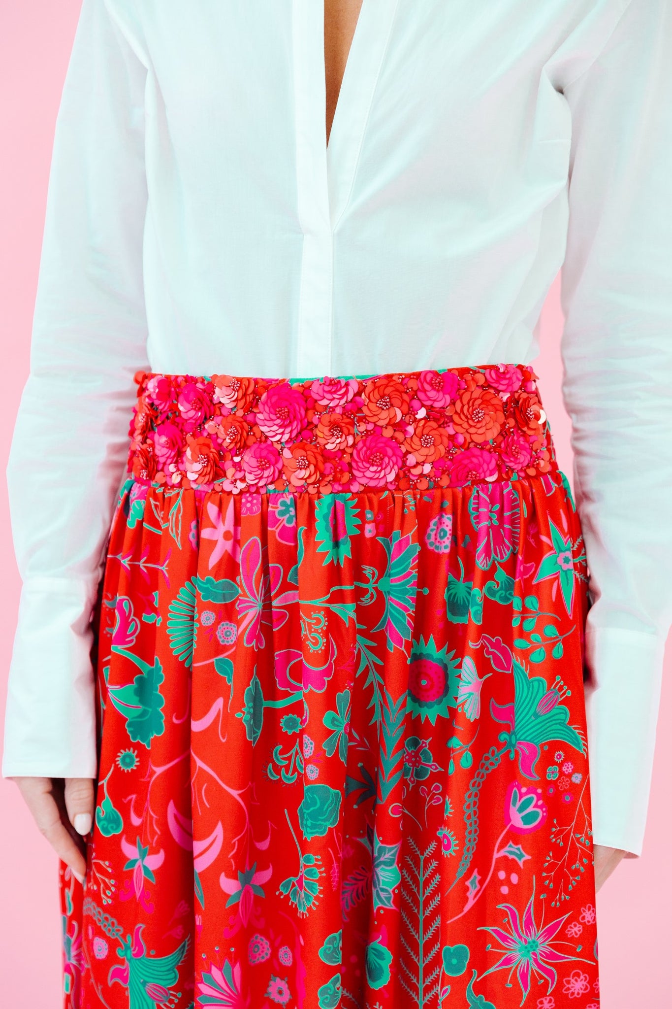 Lillian Skirt in Festive Floral