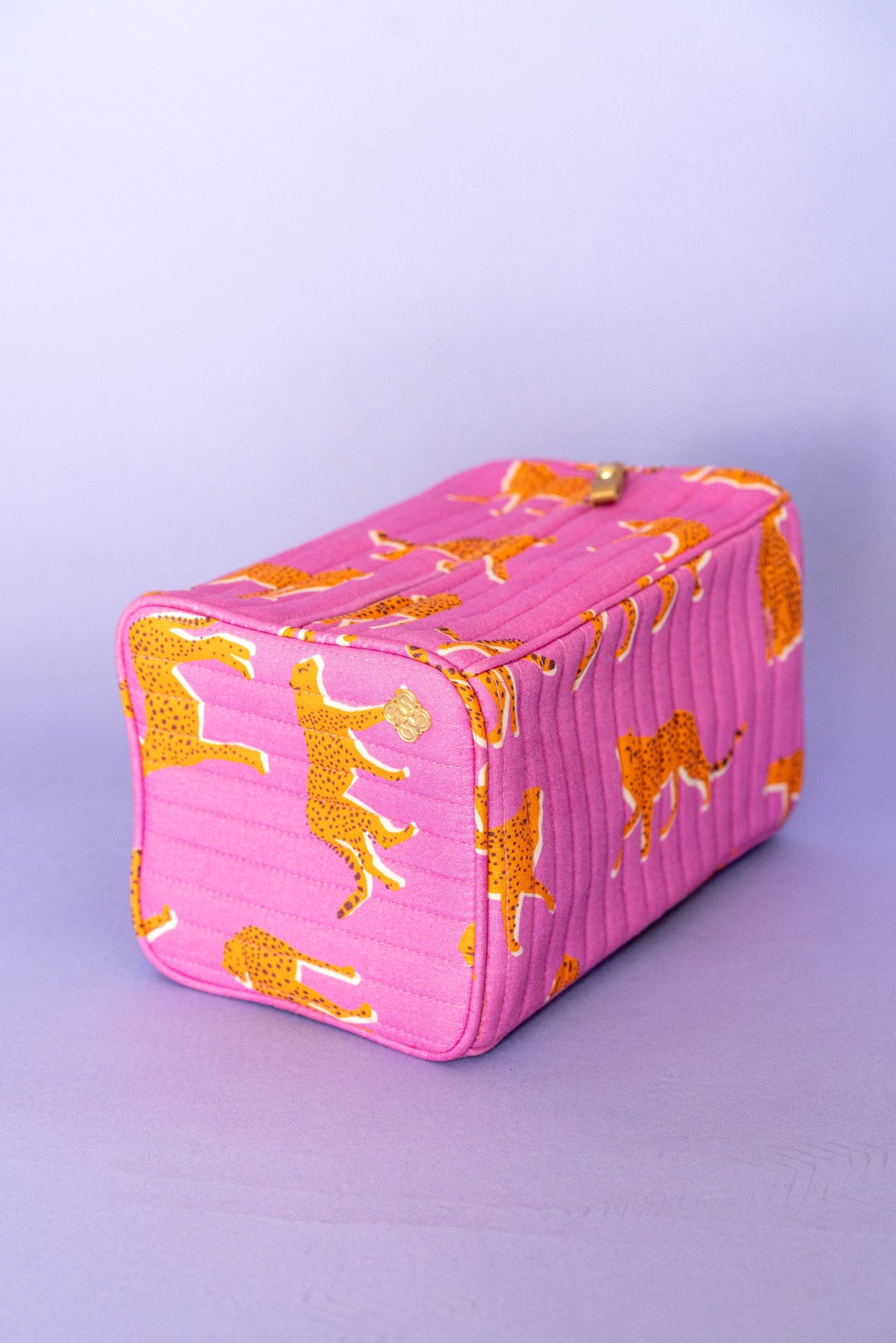 Cosmetic Bag in Pink Cheetah